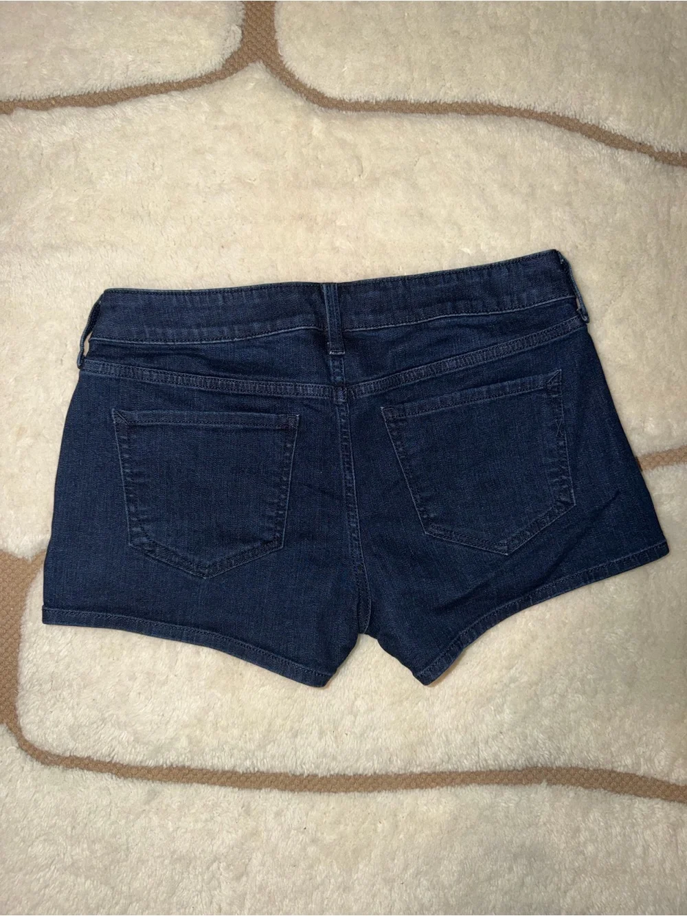 Express Women’s Size 2 Dark Wash Denim Shorts Rainbow Side Stripe